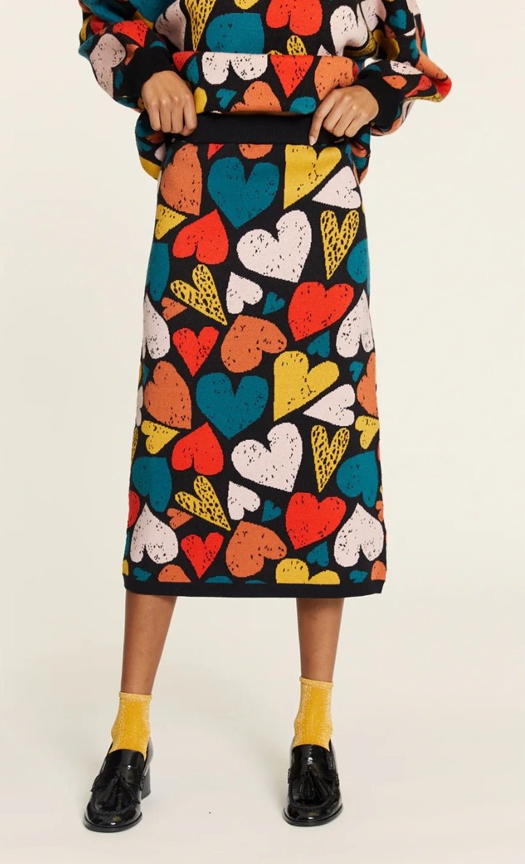 Falda  punto Corazones