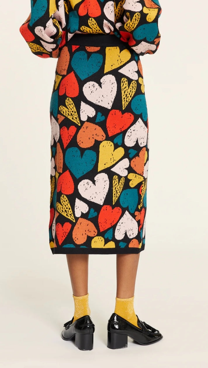 Falda  punto Corazones