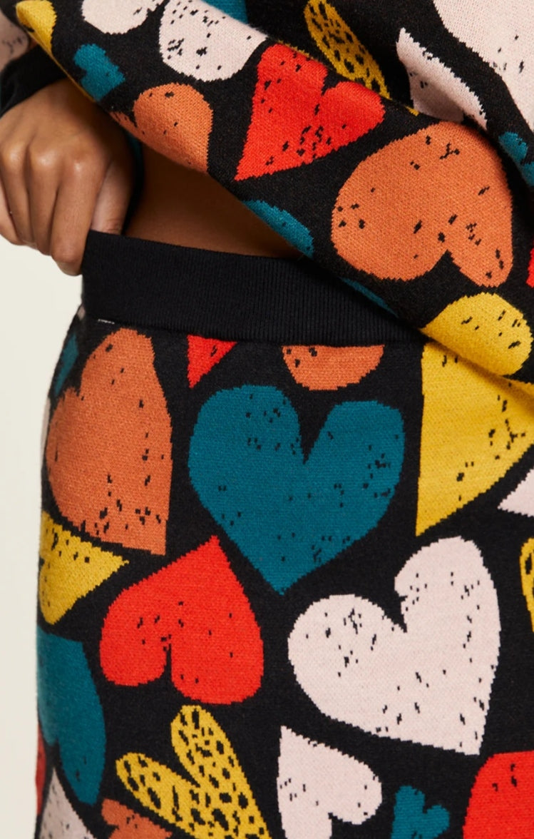 Falda  punto Corazones