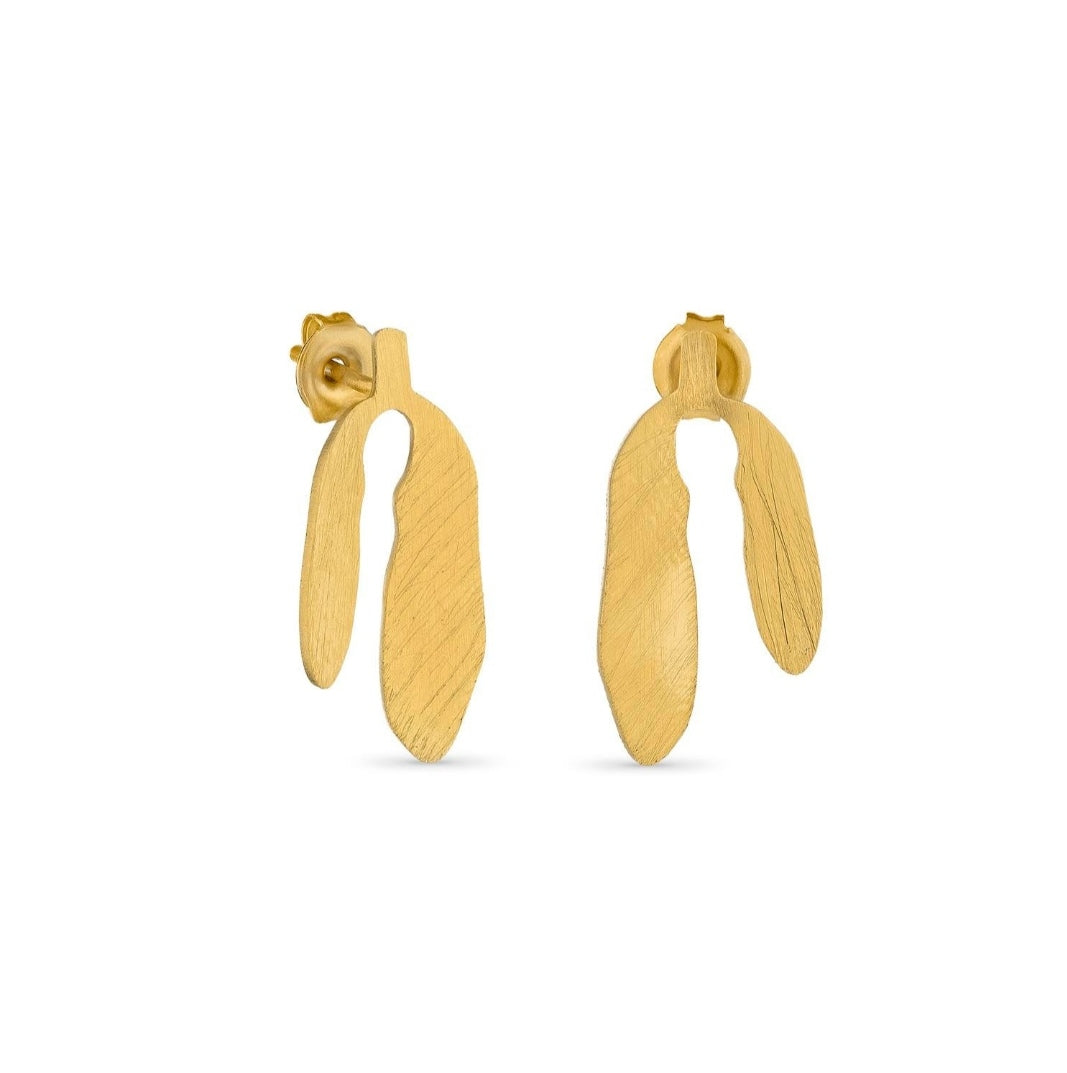 Pendientes pequeños dorados Silvela