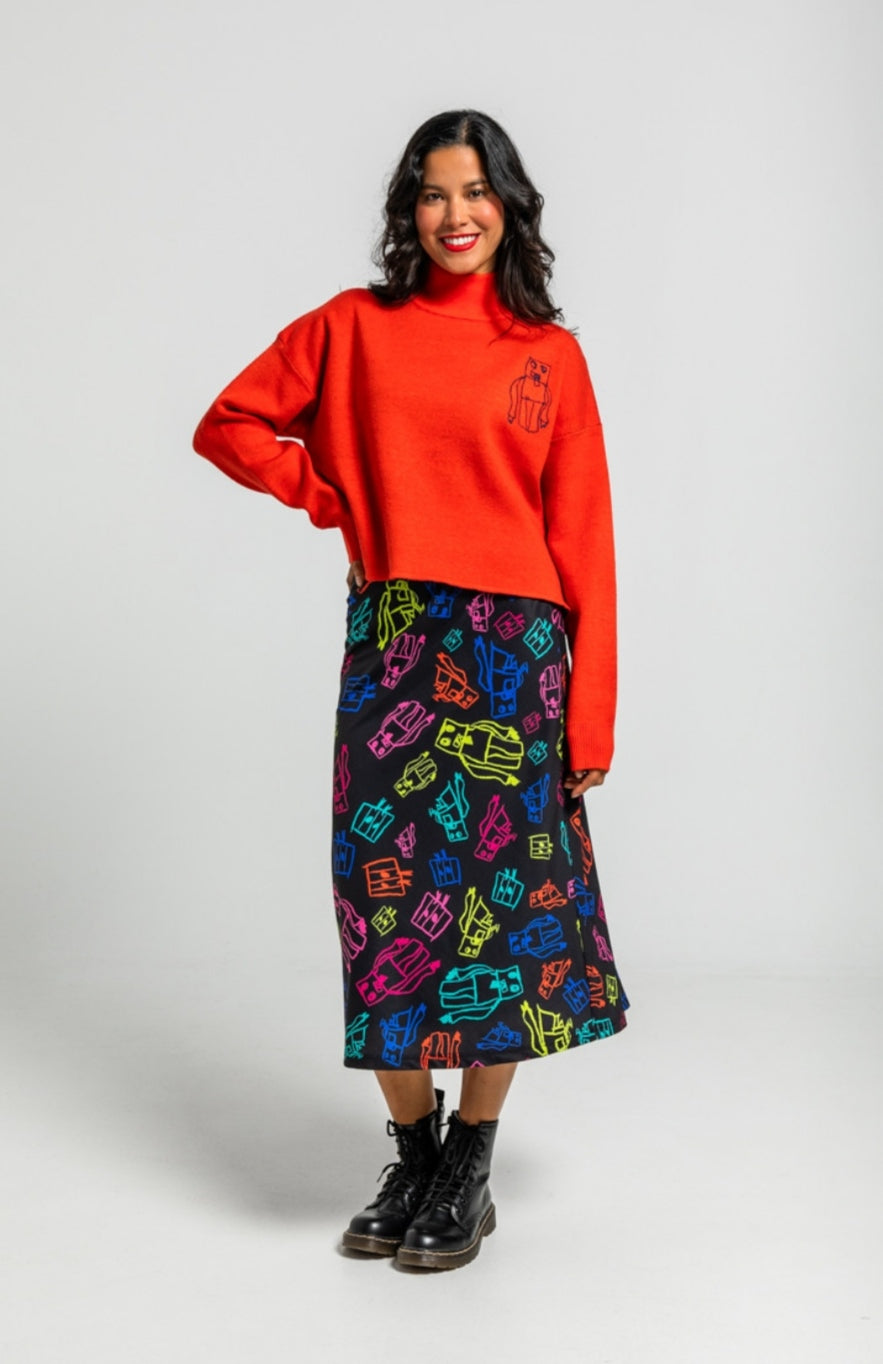 Falda Garabatos de Robots