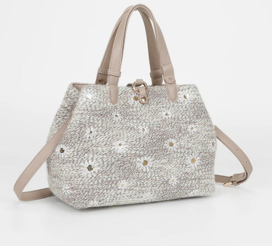 Bolso detalle flores