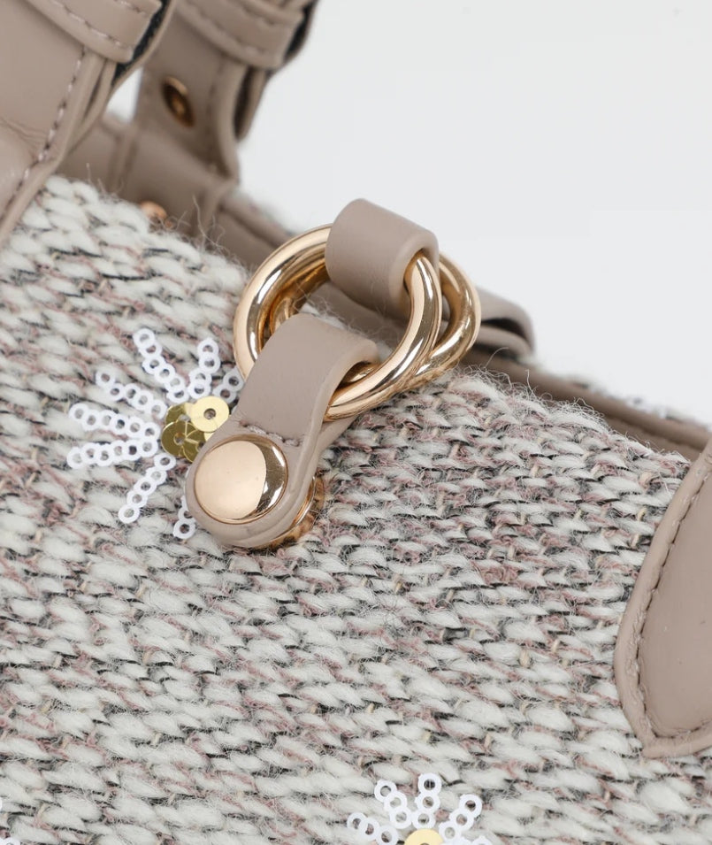Bolso detalle flores