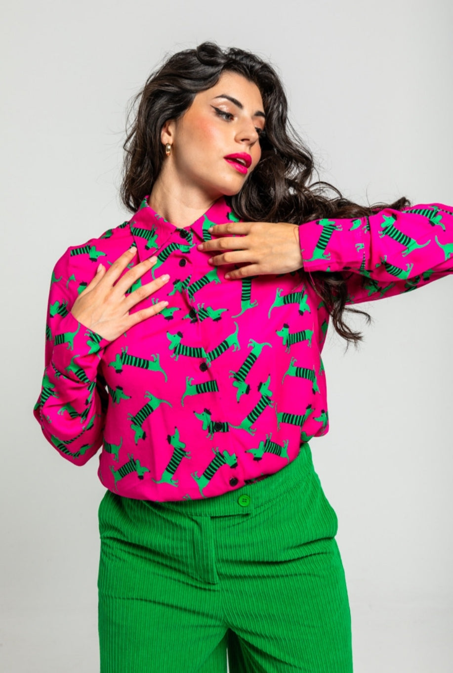 Camisa Más rara que un perro verde