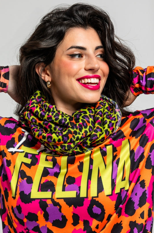 Pañuelo leopardo amarillo