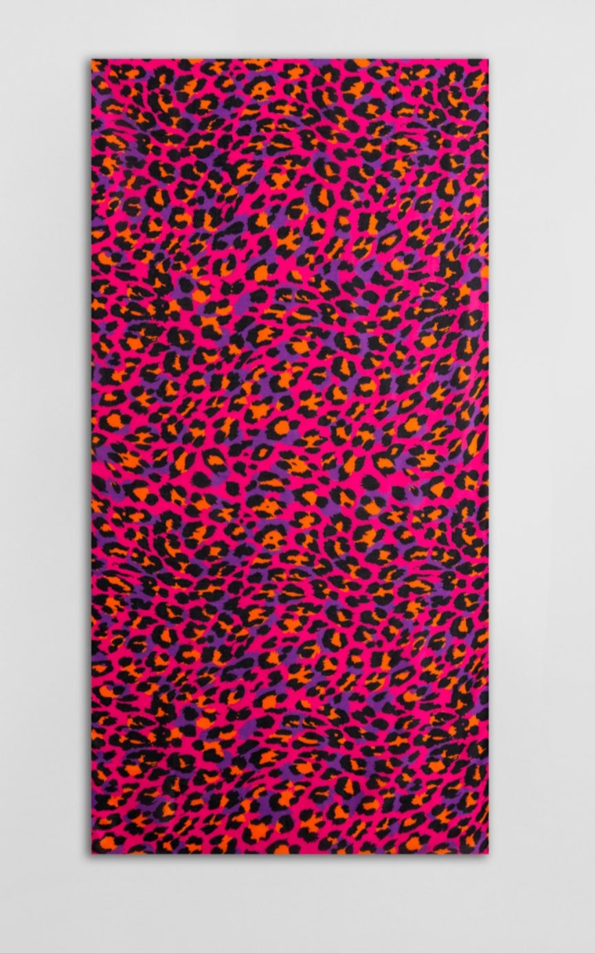 Pañuelo leopardo fucsia