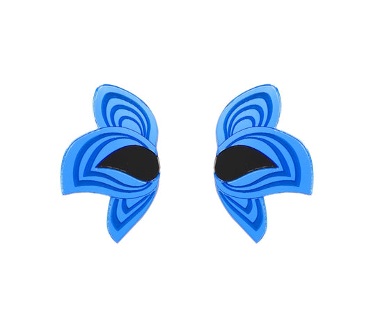 Pendientes Ojos azul y negro