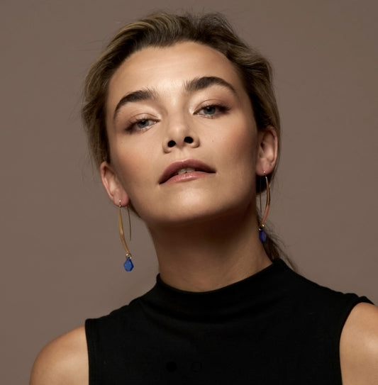 Pendientes Quizás azul