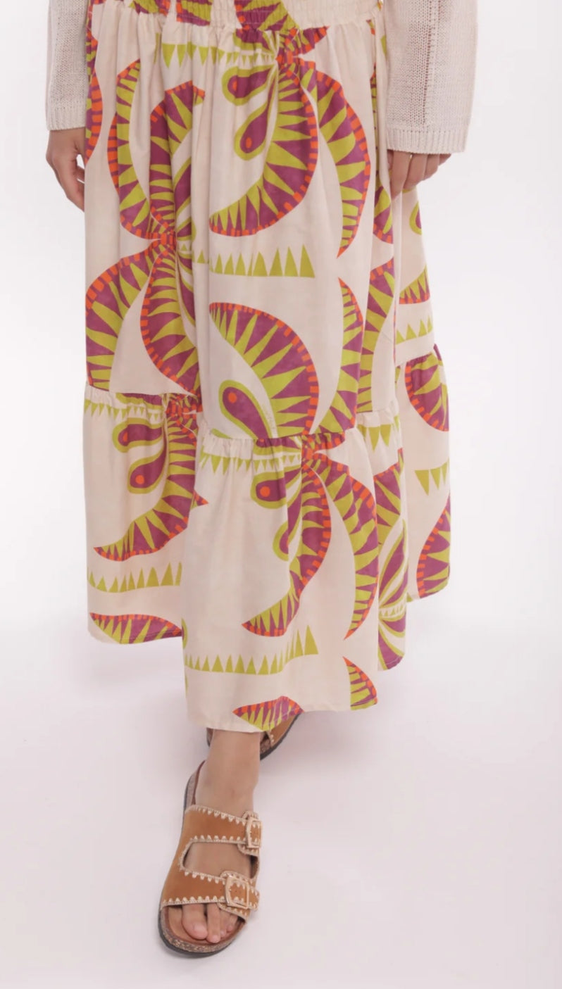 Falda estampado Palmeras