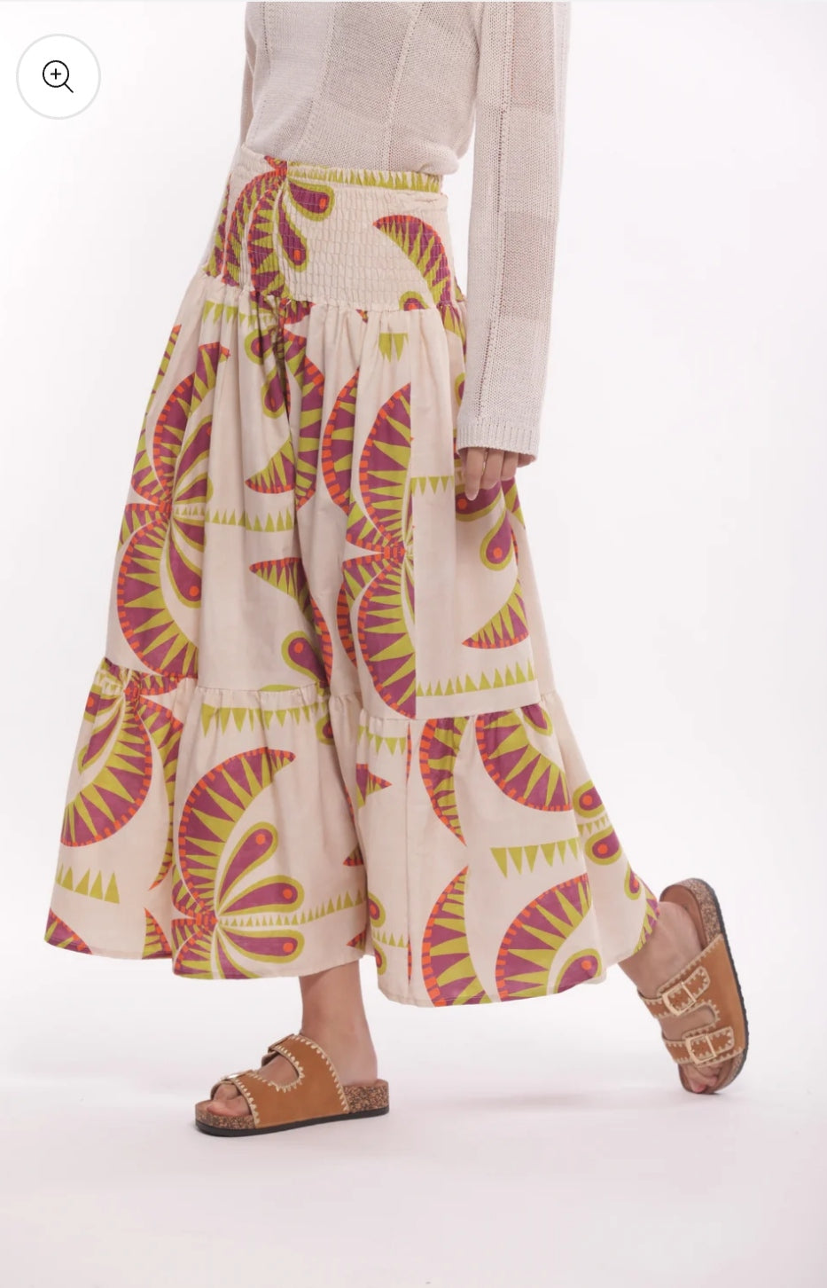Falda estampado Palmeras