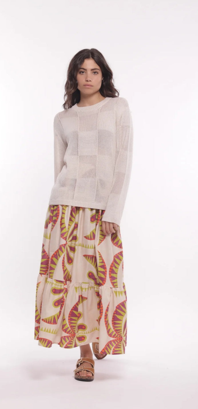 Falda estampado Palmeras