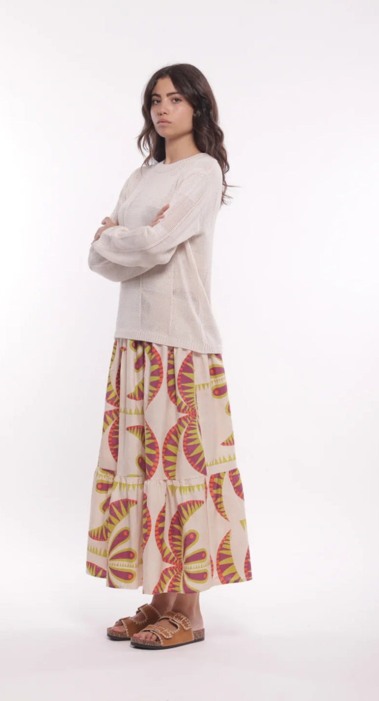 Falda estampado Palmeras