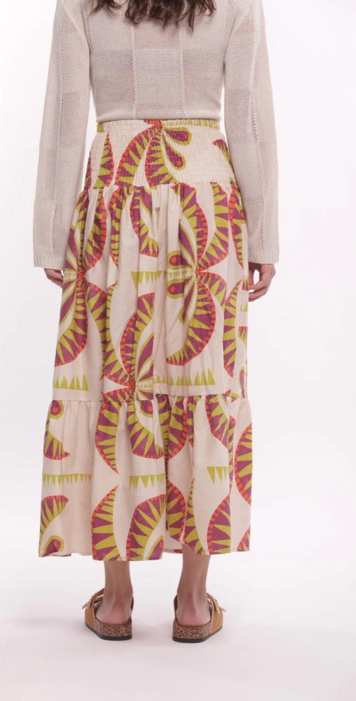 Falda estampado Palmeras