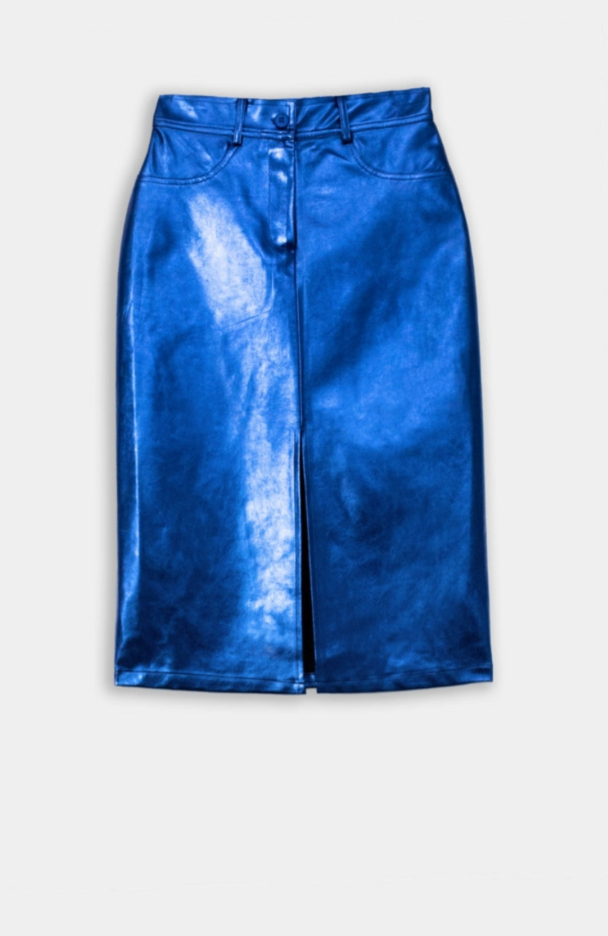 Falda midi Jeans Gloss