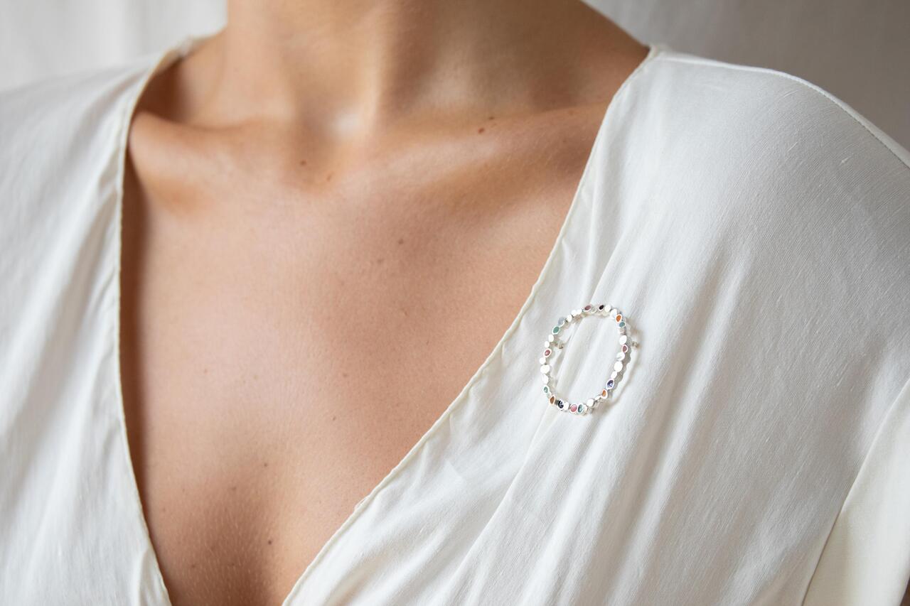 Broche Plata