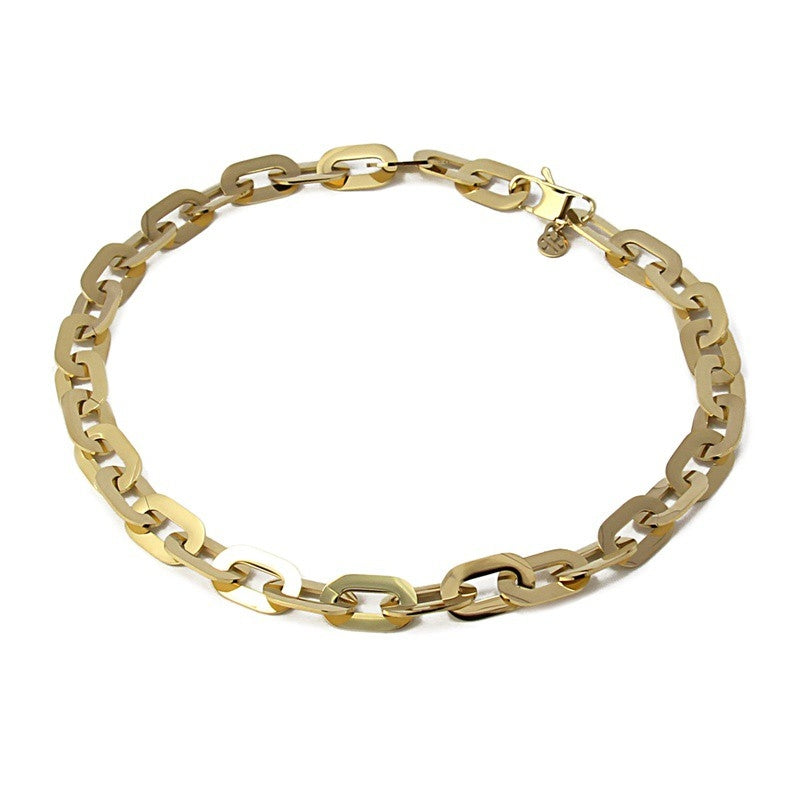 Collar corto eslabones/PLATEADO
