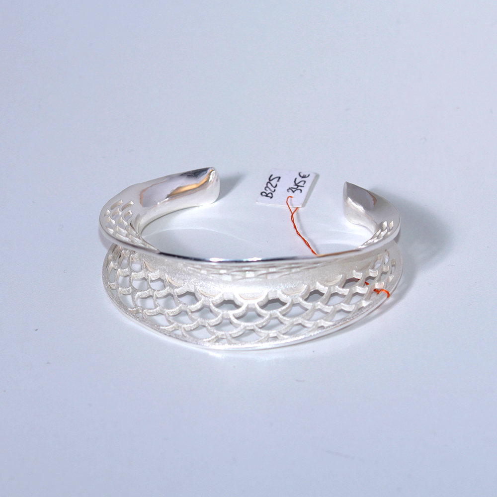 Pulsera plata red de Alex de Haro