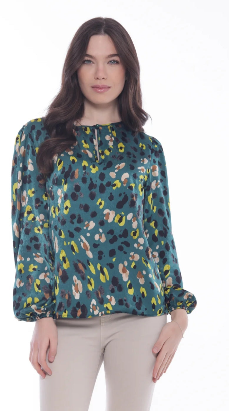 Blusa Verde Leopardo