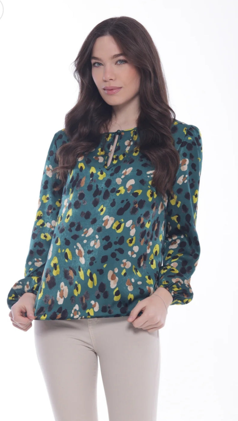 Blusa Verde Leopardo