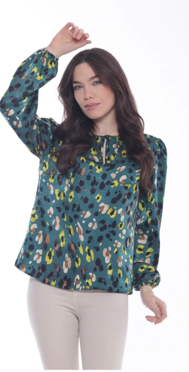 Blusa Verde Leopardo