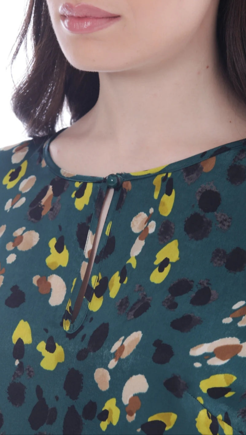 Blusa Verde Leopardo