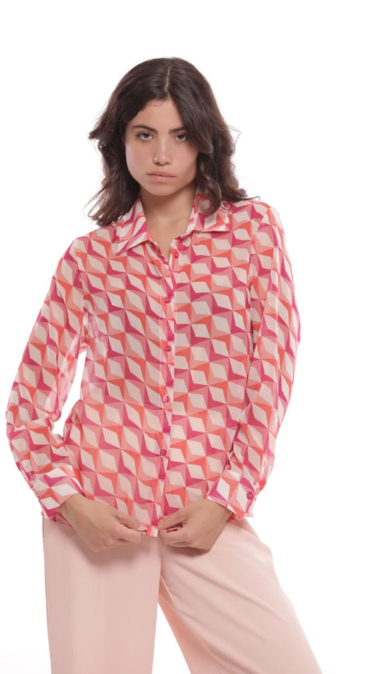 Camisa estampado Arlequín