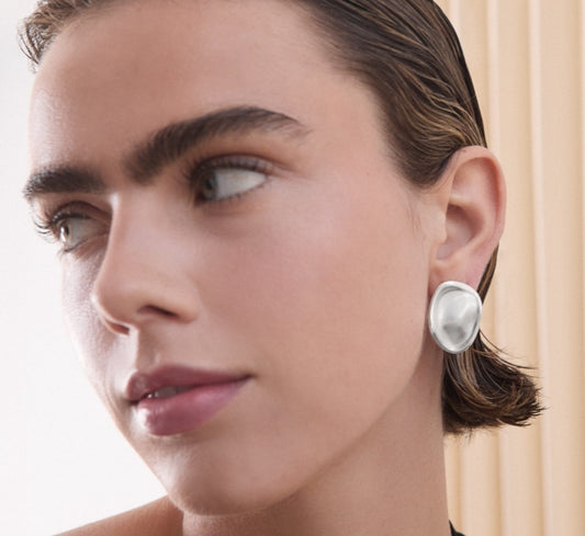 Pendientes Grandes Plata Cala