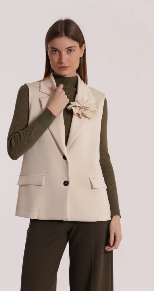 Chaleco Beige
