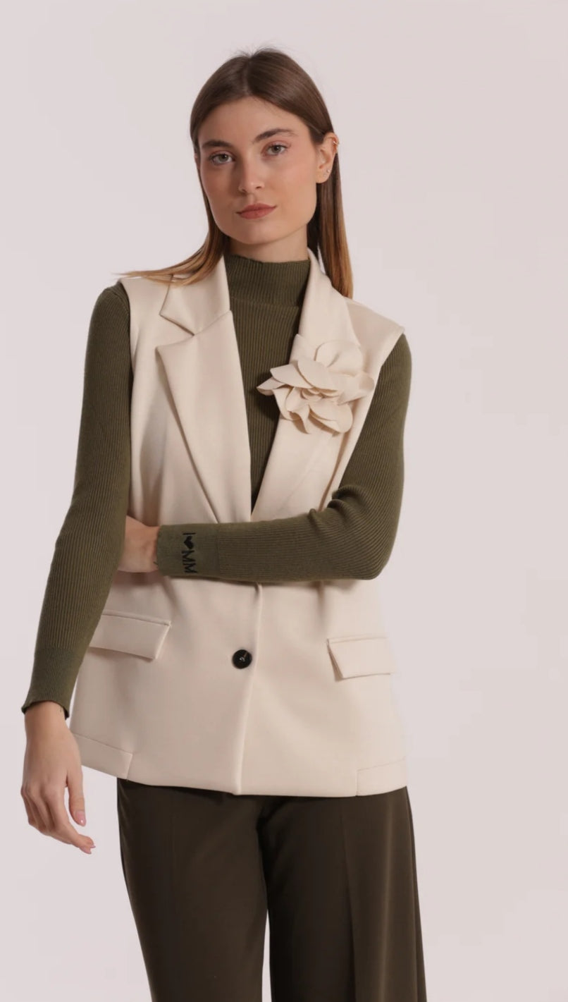 Chaleco Beige