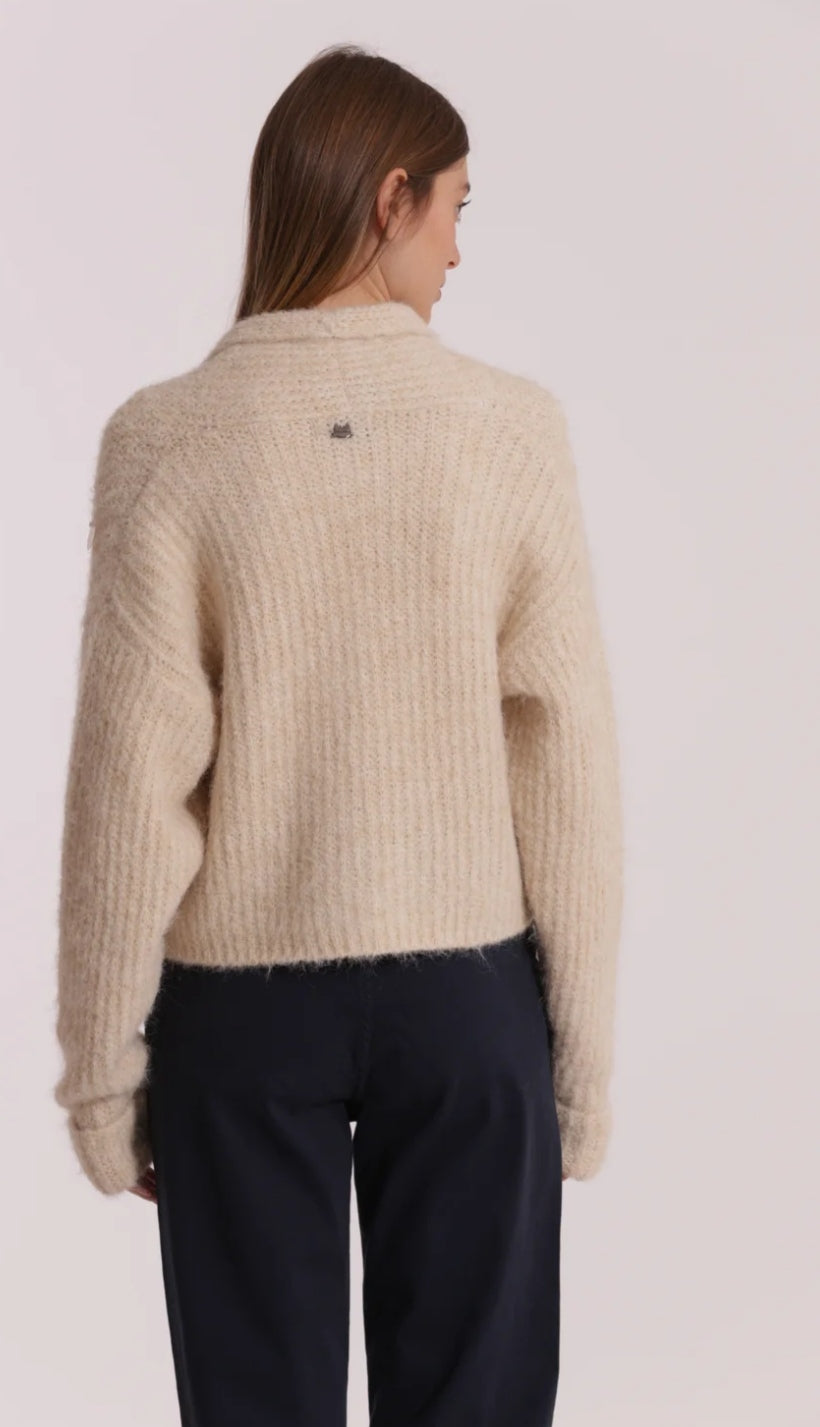 Chaqueta lentejuelas beige