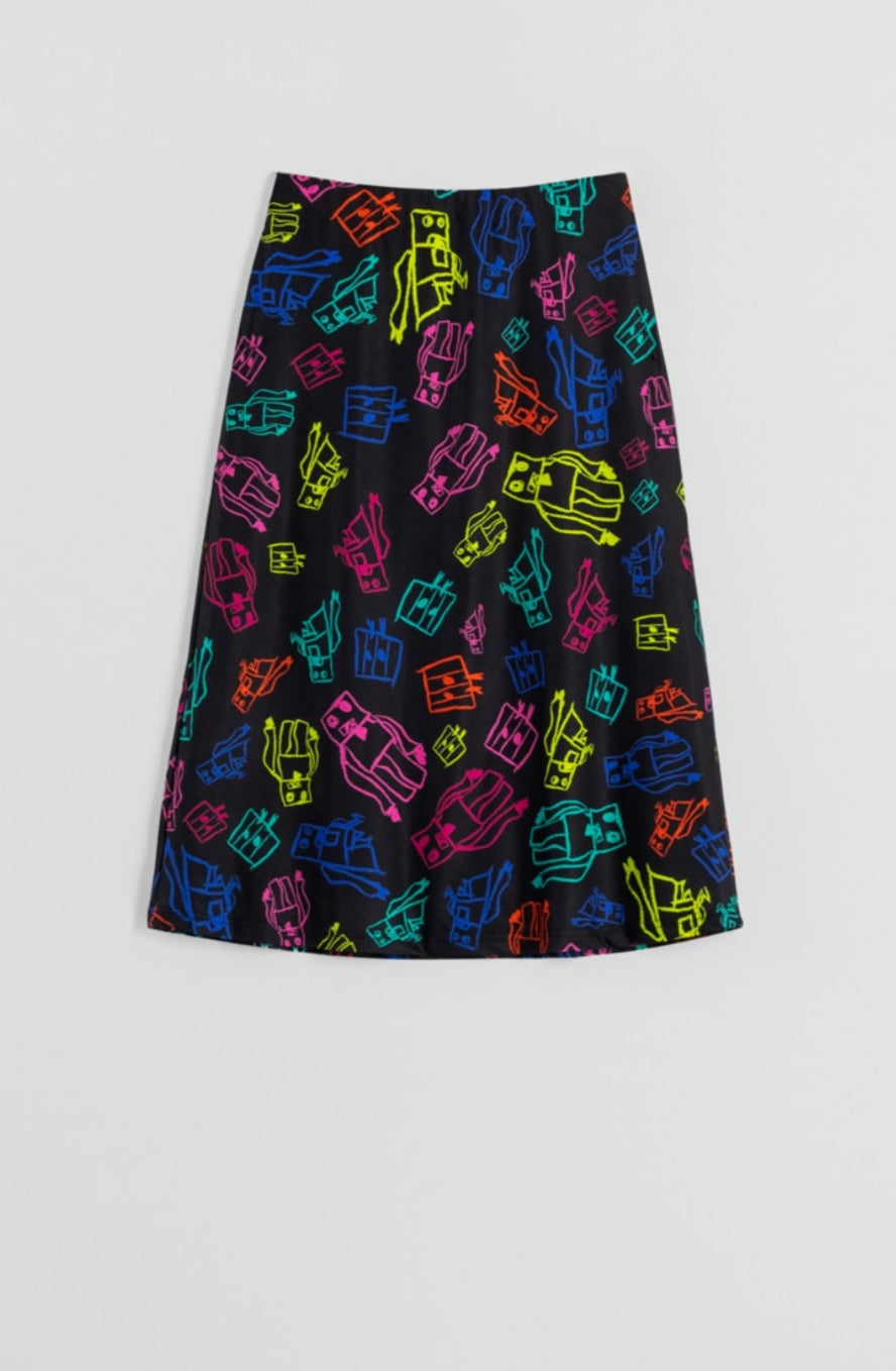 Falda Garabatos de Robots