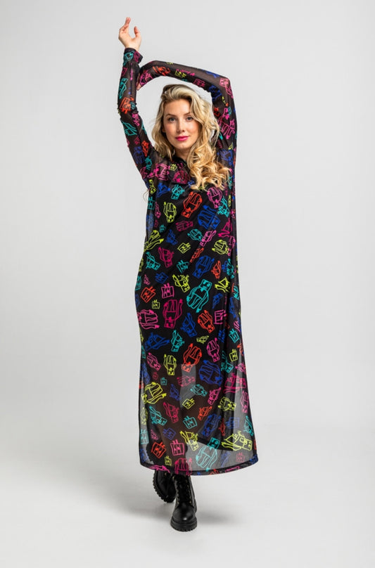 Vestido tul Robots