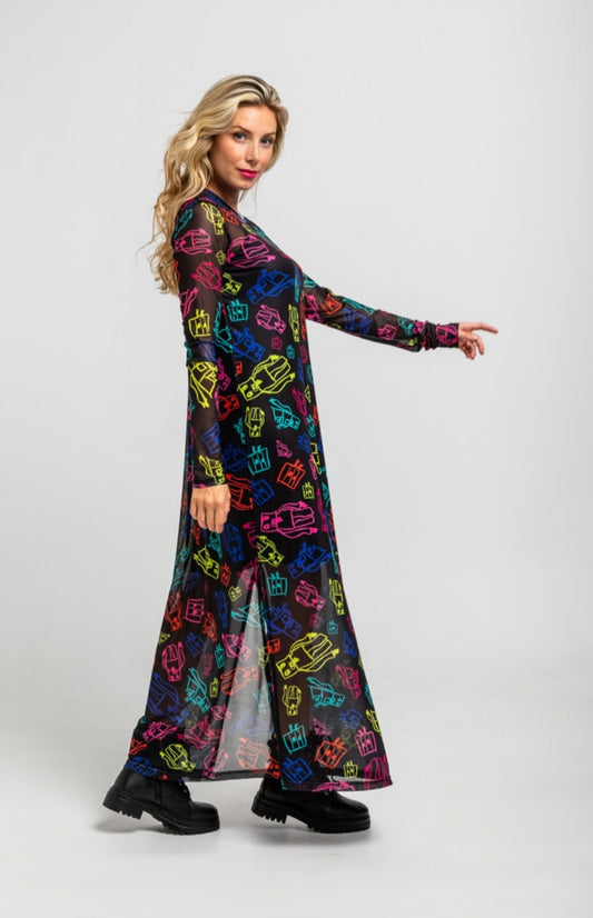 Vestido tul Robots
