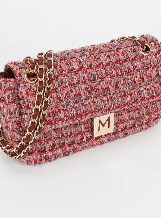 Bolso tejido tonos cálidos