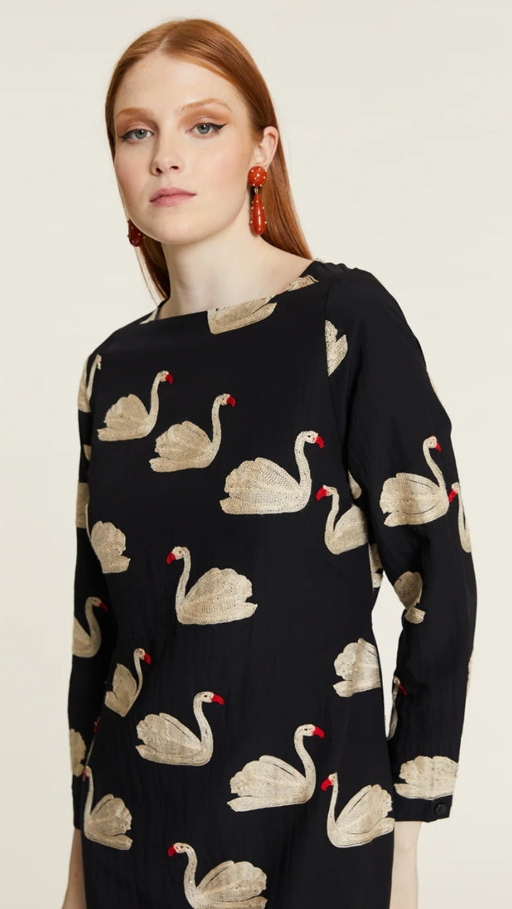Maxivestido Cisnes