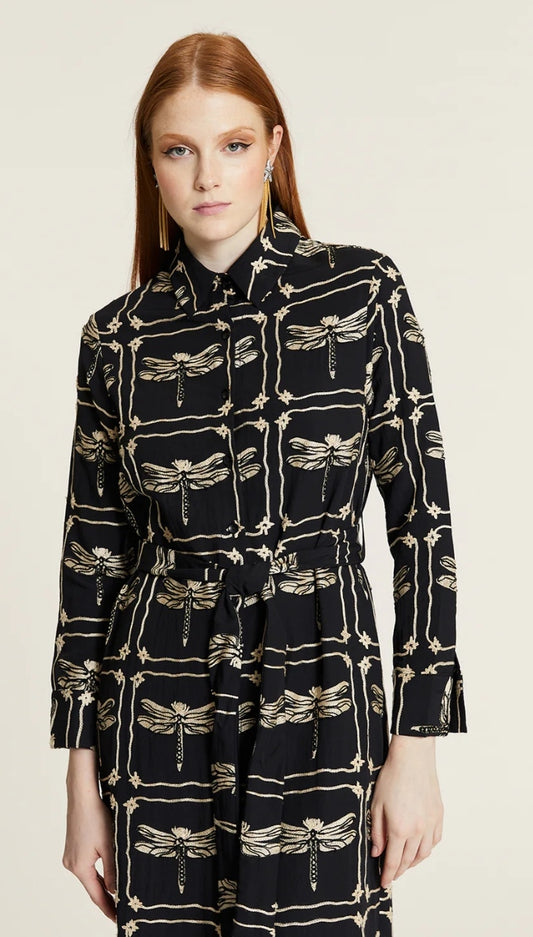 Vestido bordado Libélulas
