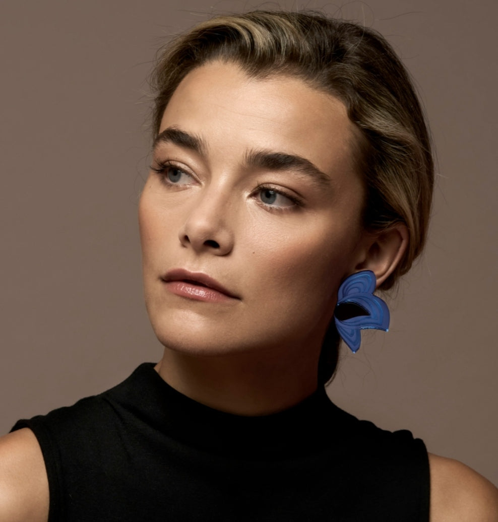 Pendientes Ojos azul y negro