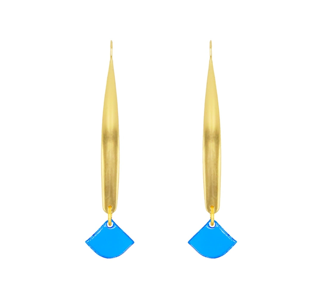 Pendientes Quizás azul